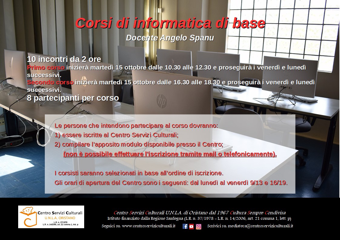 Visualizza la notizia: UNLA ARISTANIS – CURSU DE INFORMÀTICA DE BASI