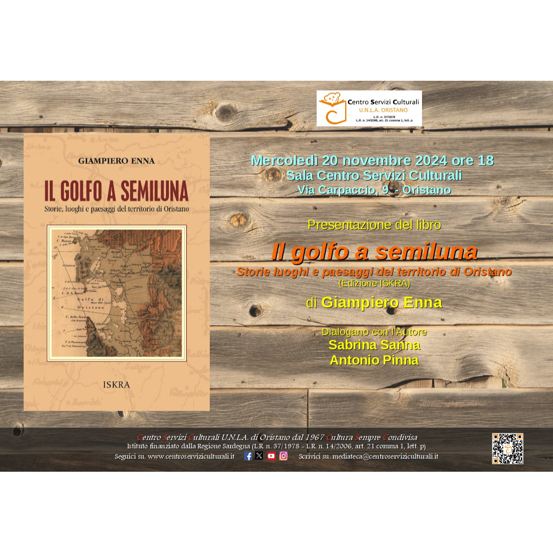 Visualizza la notizia: UNLA ARISTANIS – PRESENTADA DE SU LÌBURU DE GIAMPIERO ENNA